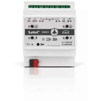 Satel KNX-DIM21 nutikodu täiturmehhanism DIN-liistule paigaldatav hämardustäitur