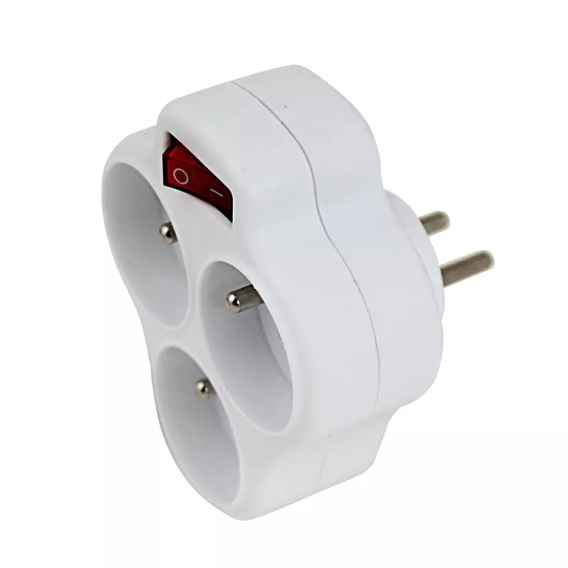 Esperanza ELK304W elektrijaotur, 3 pesa lülitiga, valge