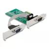 DeLOCK 89555 PCIe jadaliidese adapterkaart - 2 x RS-232