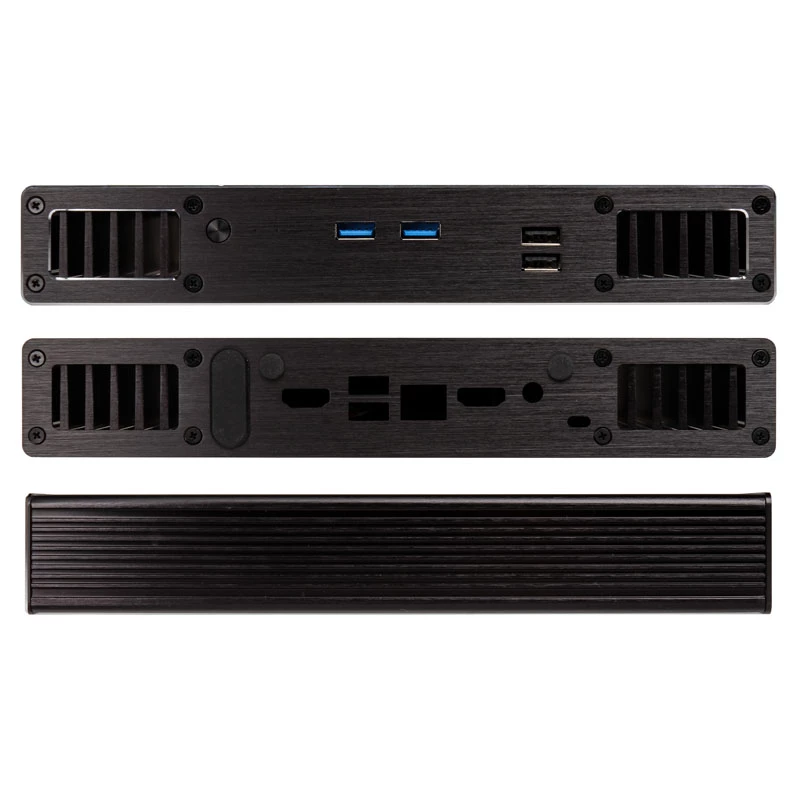 PC-korpus Akasa Plato X7D väikese kujuteguriga must