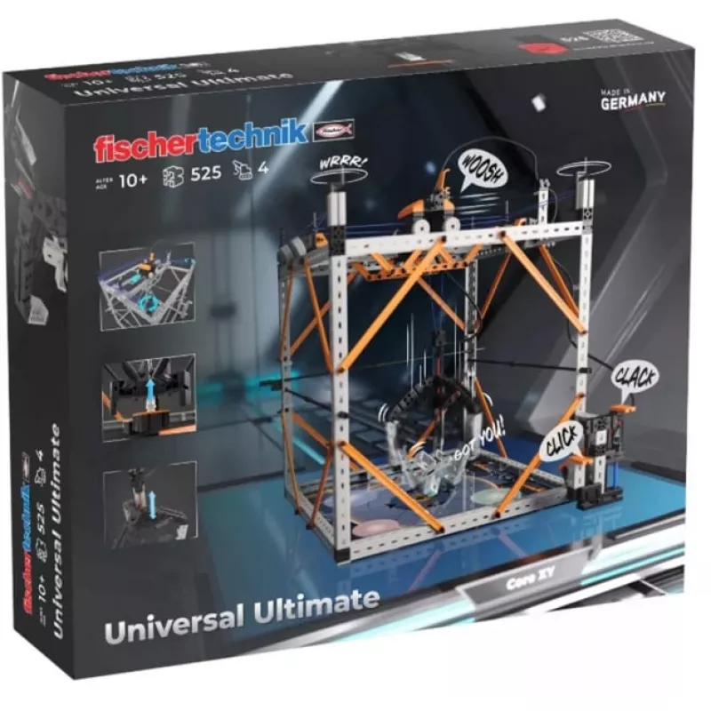 Hariduslik ehituskomplekt Fischertechnik Universal Ultimate 576102 — modulaarsed ehitusdetailid õppimiseks ja prototüüpimiseks