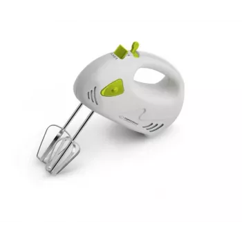 Käsimikser ESPERANZA EKM007G — 150 W, 7 kiirust, vispel, ergonoomiline käepide, 1,1 m juhe, roheline/valge