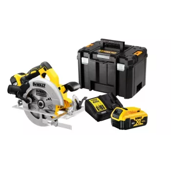 DeWALT DCS570P2-QW kaasaskantav ketassaag 18,4 cm Hõbedane, Kollane 5500 RPM
