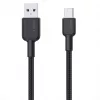 USB A - USB C kaabel Aukey CB-NAC1, 1 m, põimitud nailon, USB PD 60W, USB 2.0