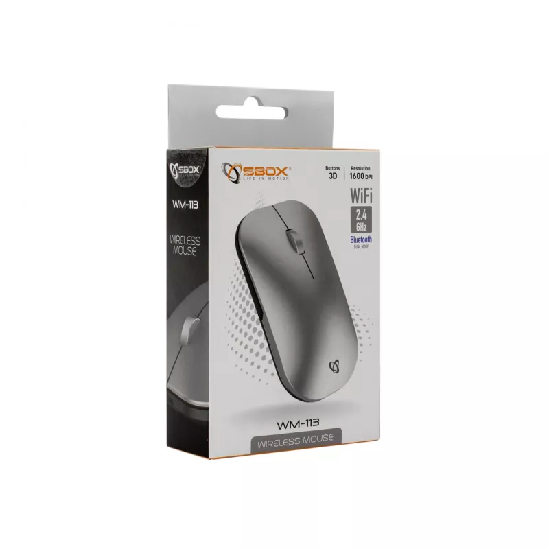 Hiir SBOX WM-113 Juhtmevaba RF Juhtmevaba + Bluetooth + USB USB-C