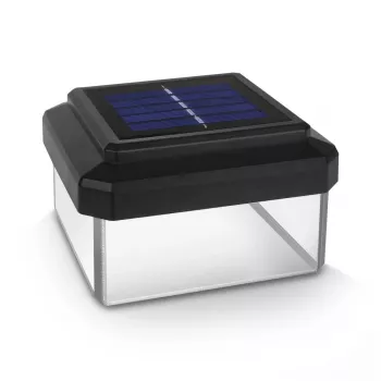 GB128 LED päikesevalgusti aiaposti valgusti, must - roheline sinine