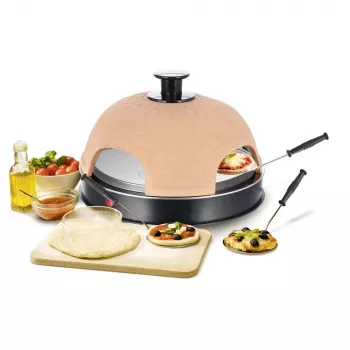 Pizza Maker Emerio PO-115985 4 Pizzas 900 W Must oranž