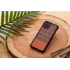 Nutitelefoni ümbris man and wood iPhone 11 Pro Max jaoks — pruun ruuduline, must ääris