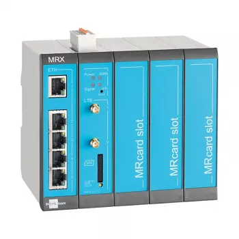 4G ruuter INSYS icom MRX5 LTE — Fast Ethernet 10/100 Mbit/s, BGP/OSPF/RIP, IPSec, RADIUS