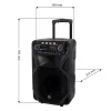 Kaasaskantav karaokekõlar MANTA SPK5021PRO 20W, 12-tolline bassikõlar, 80W RMS, Bluetooth, aku kuni 5h, SD/USB, mikrofoni- ja kitarrisisendid