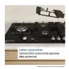 Sisseehitatud gaasipliit Bosch PPP6A2I40, 4 tsooni, malmist restid, must, 590×520×54 mm, pöördnupu juhtimine