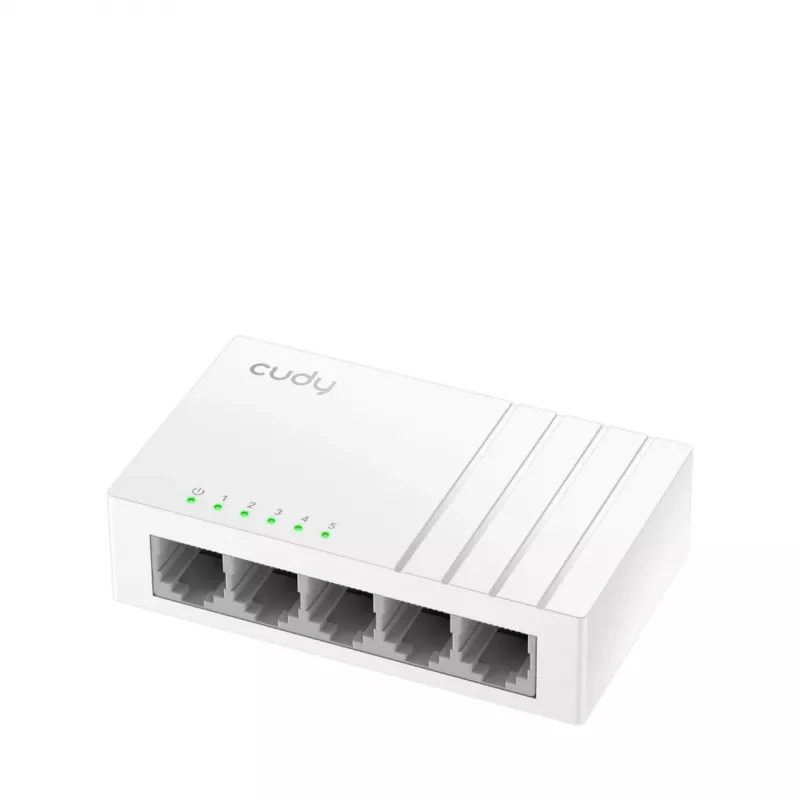 Võrgukommutaator Cudy GS105U — Haldamata 5-pordine Gigabit Ethernet (10/100/1000), valge, 5 V
