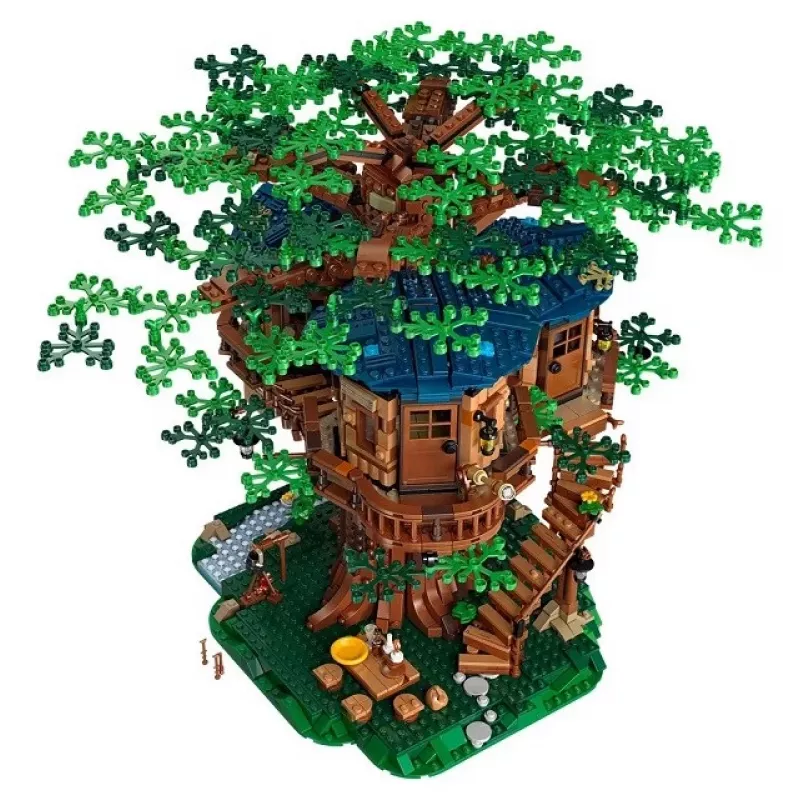 LEGO komplekt LEGO IDEAS 21318 Puumaja 3-ühes ehitus — modulaarne puumaja mudel, mitme ehitusega komplekt