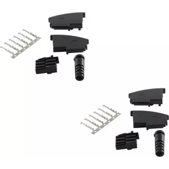 Juhtmepistik TAE F ShiverPeaks BS72000-SET2 Must
