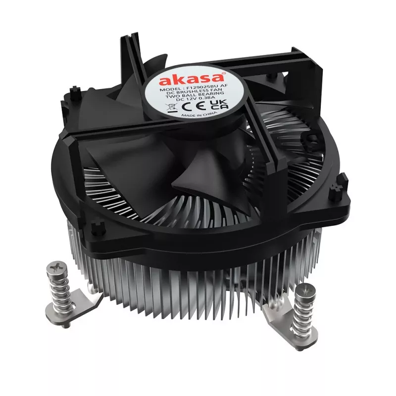 Akasa Intel LGA1700 protsessori hübriidjahuti 9 cm Alumiinium, Must 1 tk