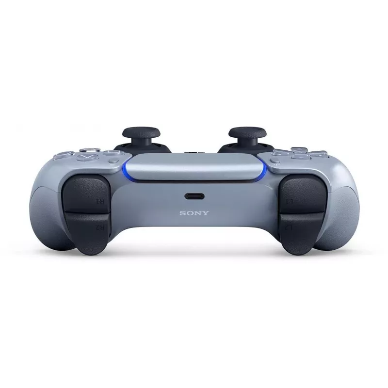 Juhtmeta mängupult Sony DualSense PlayStation 5-le — sisseehitatud liitiumioonaku, güro, haptiline vibratsioon, kõlar, 3,5 mm pesa, hõbedane