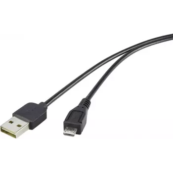 USB-kaabel Renkforce Duplex 2.0 Micro-USB Type B 5V 0.5 m