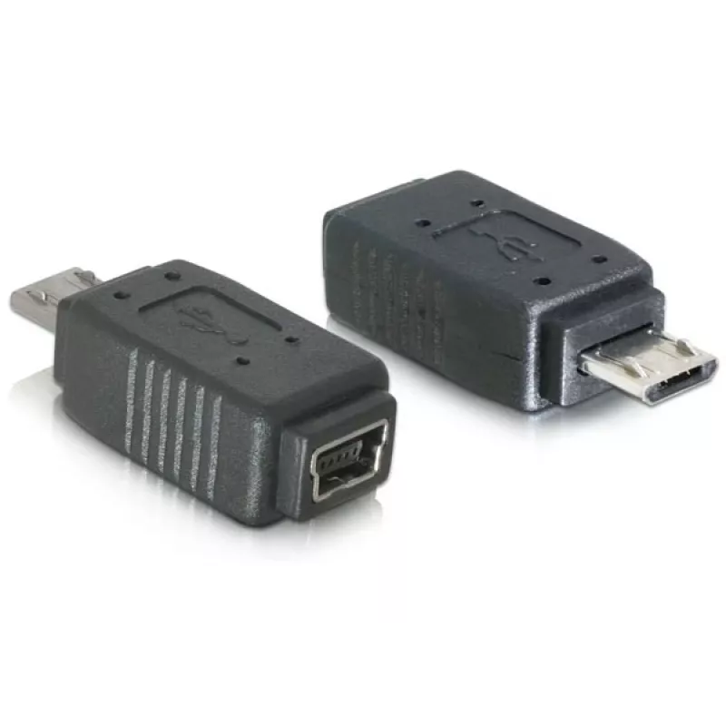 Adapter USB micro-B-pistik pistik mini USB 5-kontaktilisele DeLOCK 65063