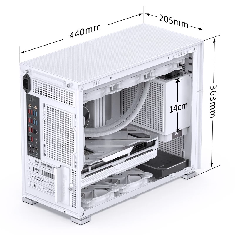 PC-korpus Jonsbo D31 STD Midi Tower valge