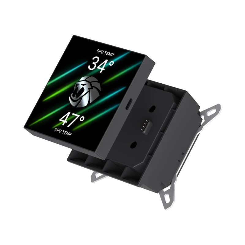 Gamemax CPU vedelikjahuti | GLACIER 240 LCD BK | Intel, AMD