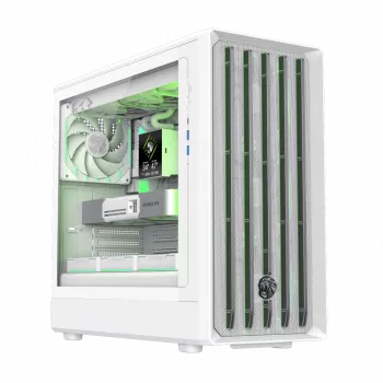 Gamemax korpus | CLAW 460 WH | Valge | Mid-Tower | Toiteplokk pole kaasas