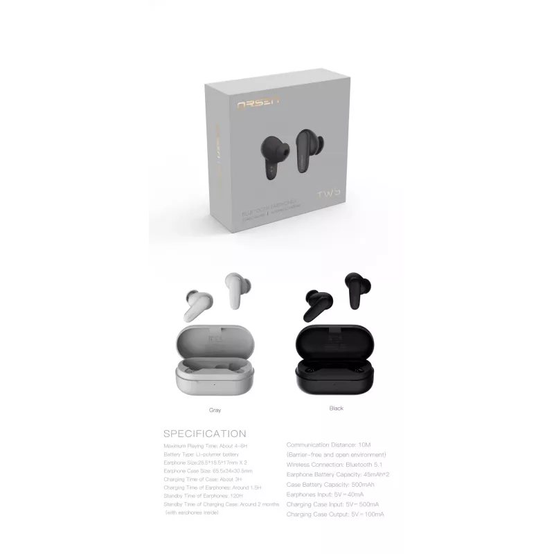 Kõrvaklapid Orsen T3 Bluetooth