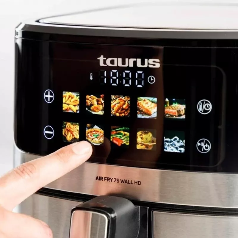 õhufritüür Taurus Air Fry 7S 1600W 6,5L, roostevaba teras, 8 programmi, 80–200°C, puutetundlik juhtimine