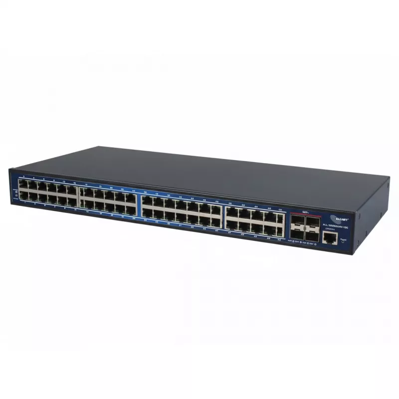 ALLNET 48+4P ALL-SG8652M-10G Etherneti kommutaator 48 x Gigabit + 4 x 10G SFP+ pordid, raami paigaldatav