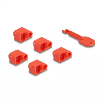 Pordiblokeerija DeLOCK 20929 RJ45 10 tk punane