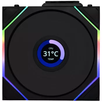 Lian Li UNI FAN TL Wireless LCD ARGB 120mm pööratud labaga – must