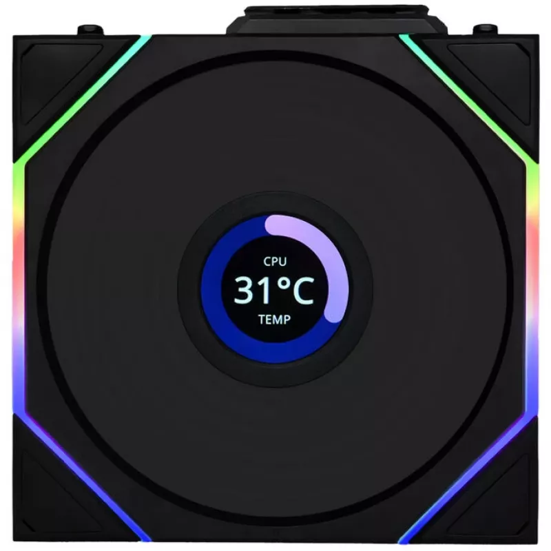 Lian Li UNI FAN TL Wireless LCD ARGB 120mm pööratud labaga – must