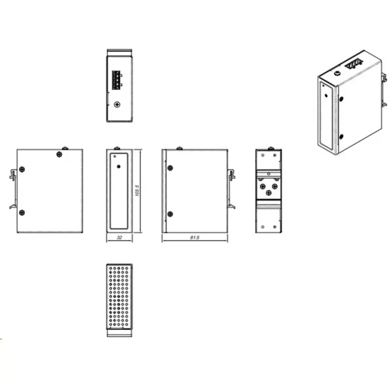 DC-DC muundur ALLNET ALL-B101 12–24 VDC kuni 48–54 VDC, kuni 200 W