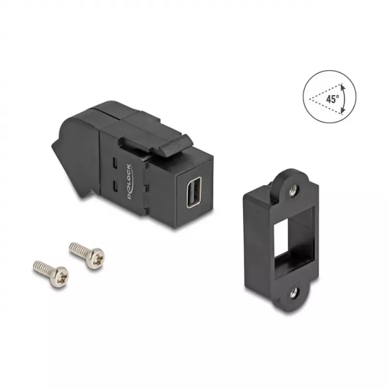DeLOCK 67154 kaabelühenduse adapter Mini DisplayPort DisplayPort Must