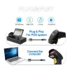 Qoltec 1D Laser Barcode Reader | USB | Must