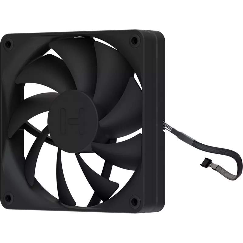 120 mm korpuse ventilaatorite 4-pakend HYTE FA12 must, PWM tugi, standardne 120 mm kinnitus