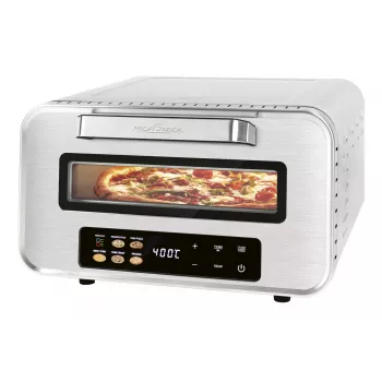 Pizzavalmistaja ProfiCook PC-PO 1323 — lauapliit, 1 pitsa, 2100 W, roostevaba teras, digitaalne taimer