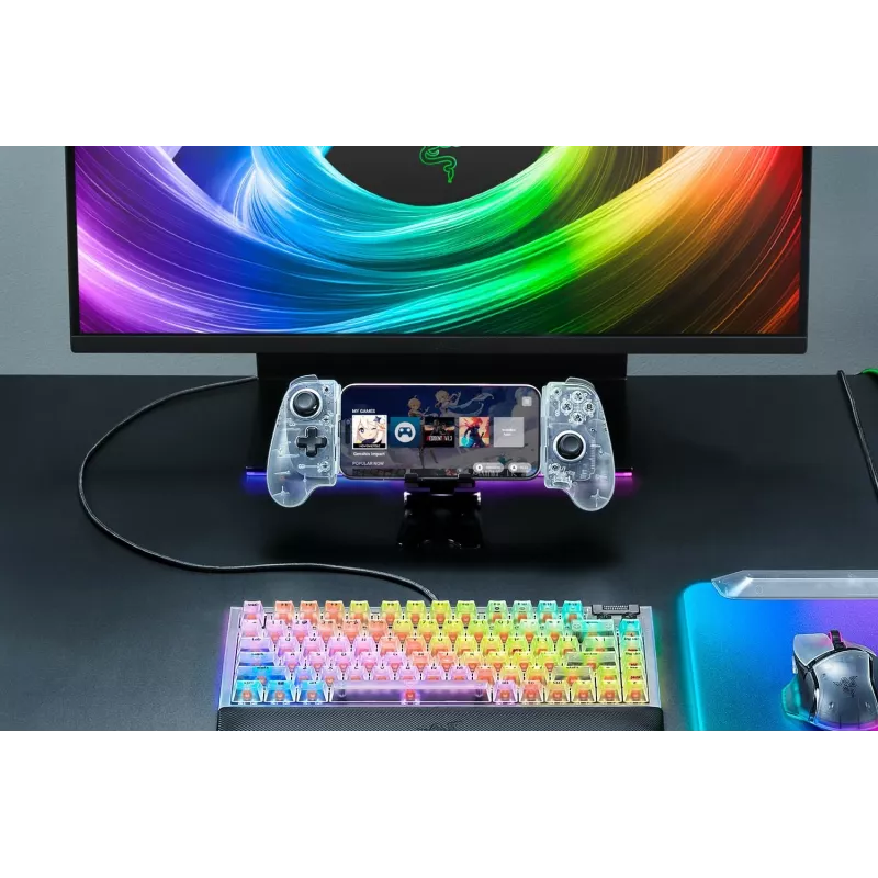 Razer Kishi V3 – Phantom White Ed. USB-mängupult Analoog Android, iOS