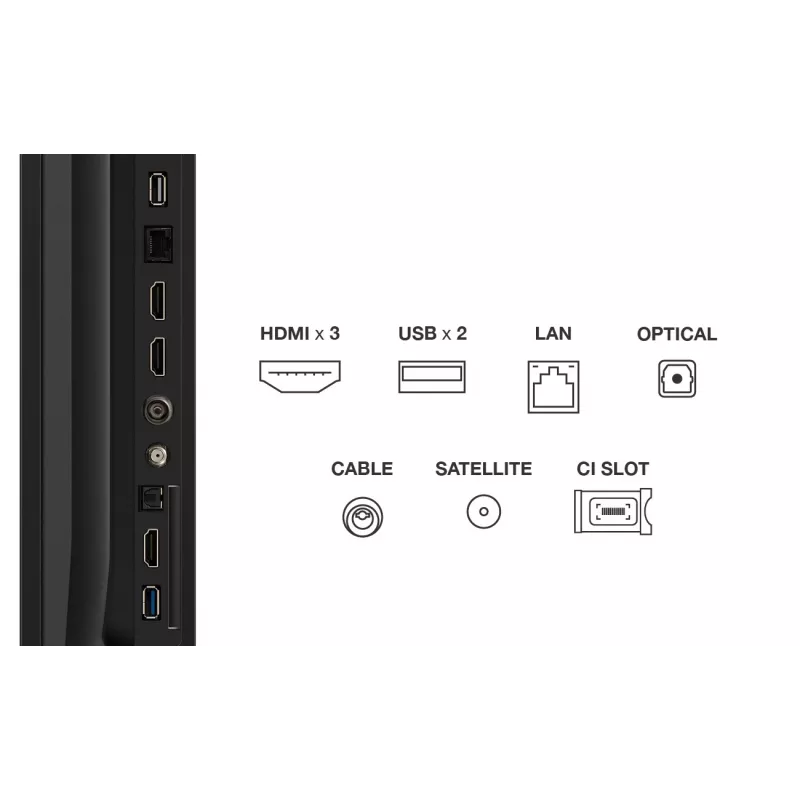TCL 75P69K TV 190.5 cm (75 tolli) 4K Ultra HD nutiTV Wi-Fi must