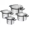ZWILLING SIMPLIFY 66870-004-0 pottide komplekt roostevabast terasest 4 tk. hõbedane must