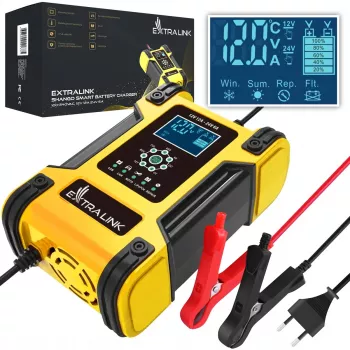Extralink Shango nutikas akulaadija | Alaldi | 100–240 VAC, 12 V 12 A, 24 V 6 A