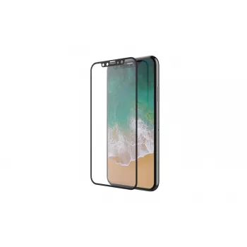 Karastatud klaasist ekraanikaitse Devia iPhone XS Max 6,5-tollisele, must — 10 tk pakend