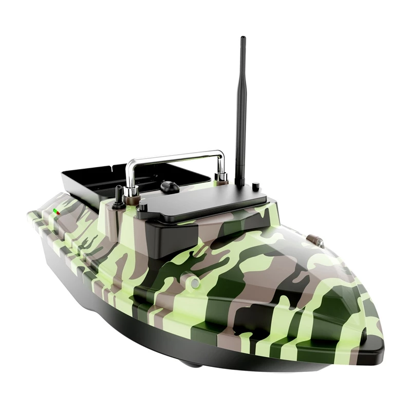 Söödapaat Flytec V050 12000mAh akuga, camo roheline — raadio teel juhitav söödapaat