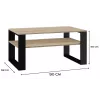 Topeshop MODERN 1P SON CZ kohvi-/külje-/nurgalaud Kohvilaud ristkülikukujuline 2 jalg(a)
