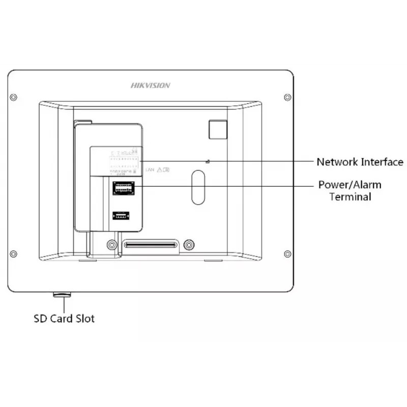 Hikvision DS-KH6320-WTE1-W videouksesüsteem 17,8 cm (7) Valge