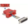 Adaptermuundur DELOCK 67094 — D-Sub 25 (emale/isa) RJ12-le, punane