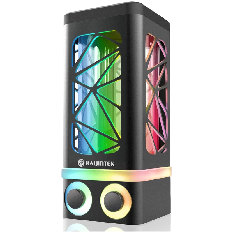 RAIJINTEK ANTILA PURE R100B reservuaar 172,5 mm ARGB must kohandatud vesijahutuse jaoks