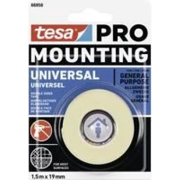 tesa Mounting PRO Universal 66958-00000-00 kinnituslint Valge (P x L) 1,5 m x 9 mm 1 tk (66958-00000-00)