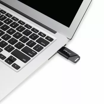 PNY Attaché X, 32 GB, USB tüüp-A, 3.2 Gen 1 (3.1 Gen 1), 130 MB/s, Dia, Must