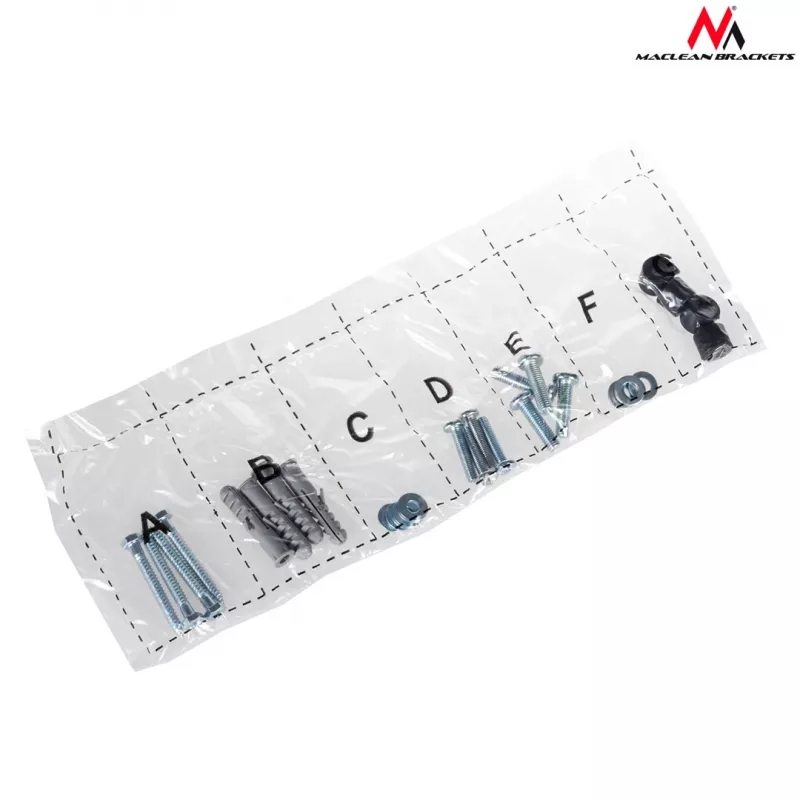 TV seinakinnitus MACLEAN MC-777 13-tolliste kuni 42-tolliste telerite jaoks, kuni 35 kg, VESA 75x75–200x200, metall, must