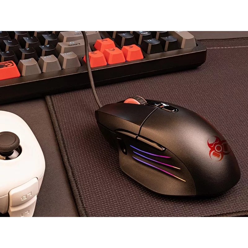 Mängurihiir TRACER Game Zone Odin RGB — kuni 16000 DPI, juhtmega, RGB valgustus